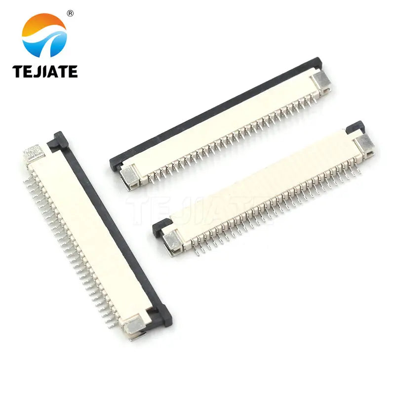 10PCS FFC/FPC Connector Flat Cable Socket 1.0MM Adapter 16/18/20/22/24/26/28/30/40P Up Drawer Type Plug Kit