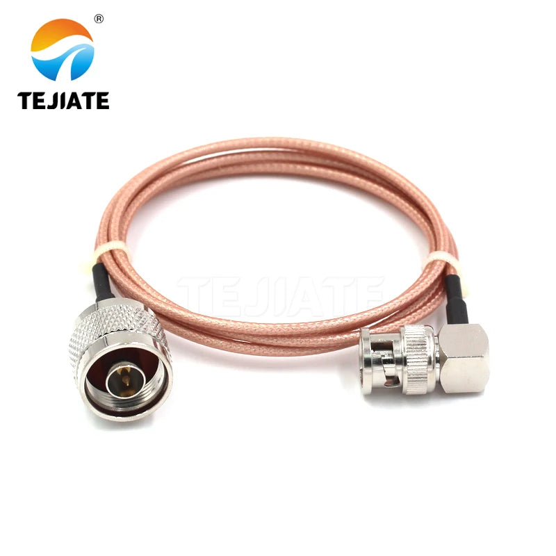 1PCS TEJIATE Adapter Cable BNC To N Type BNCJW Convert NJ 8-90CM 1M 1.5M 2M Length Connector RG316 Wire