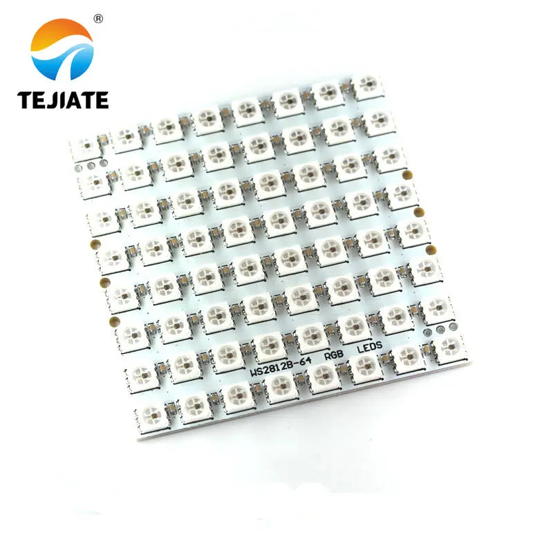 WS2812 LED 5050 RGB 8x8 LED Matrix Brand  WS2812B 8*8 64-Bit Full Color 5050 RGB LED Lamp Panel Light