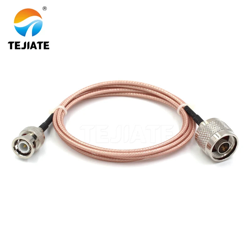 1PCS TEJIATE Adapter Cable N To BNC Type NJ Convert BNCJ 8-90CM 1M 1.5M 2M Length Connector RG316 Wire