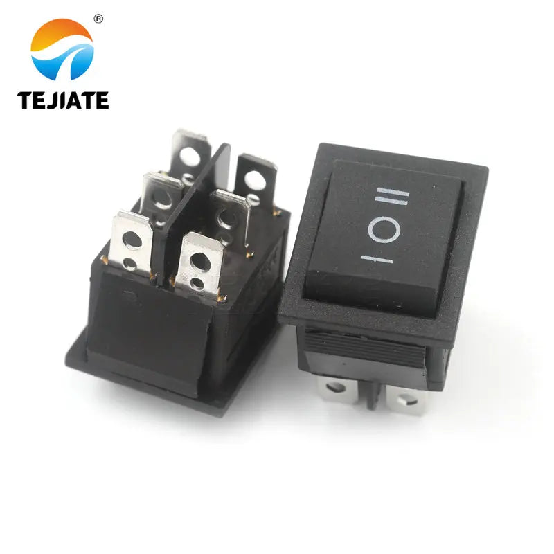 5PCS KCD4 Microswitch Electric Cooker Frying Pan Boat-type Toggle Switch Ship-type Seesaw 4/6 Feet 2/3 Gear Power Button Unit