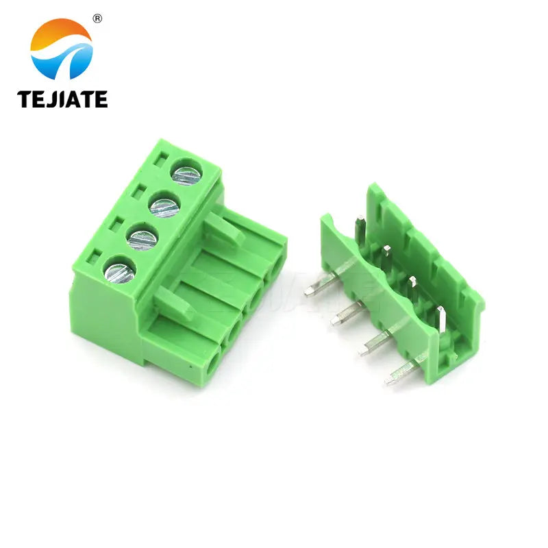 5Pairs KF2EDGK 5.08MM Plug-in Terminal PCB Connector 2/3/4/5/6/7/8/9P Bent Pin