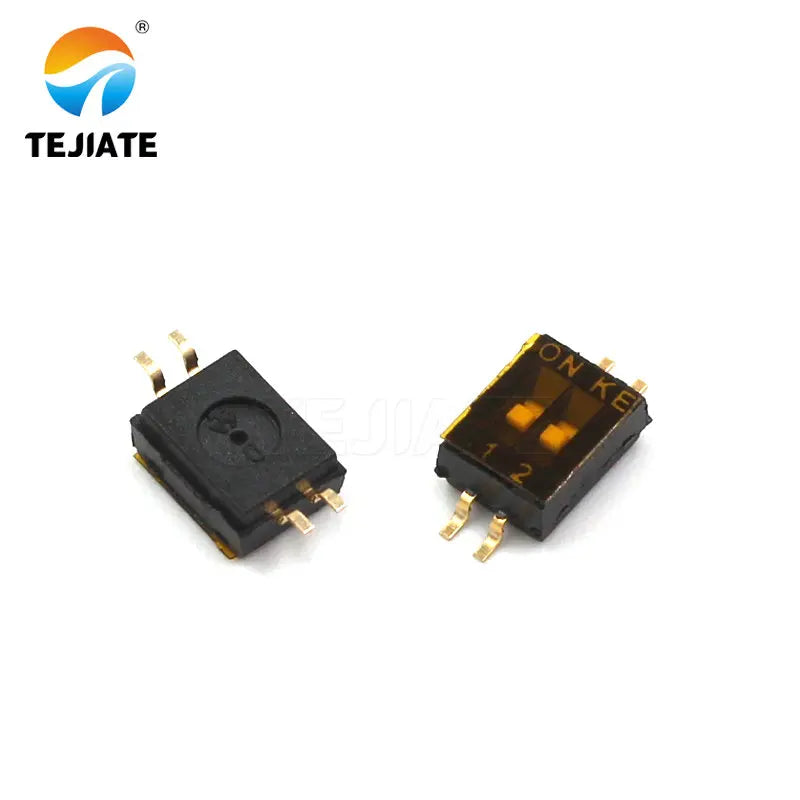 5PCS Toggle Switch Paster Type Up Pulling DIP Snap Switches 1.27MM 2/4/5/6/8/10P Black Dial Address Switch