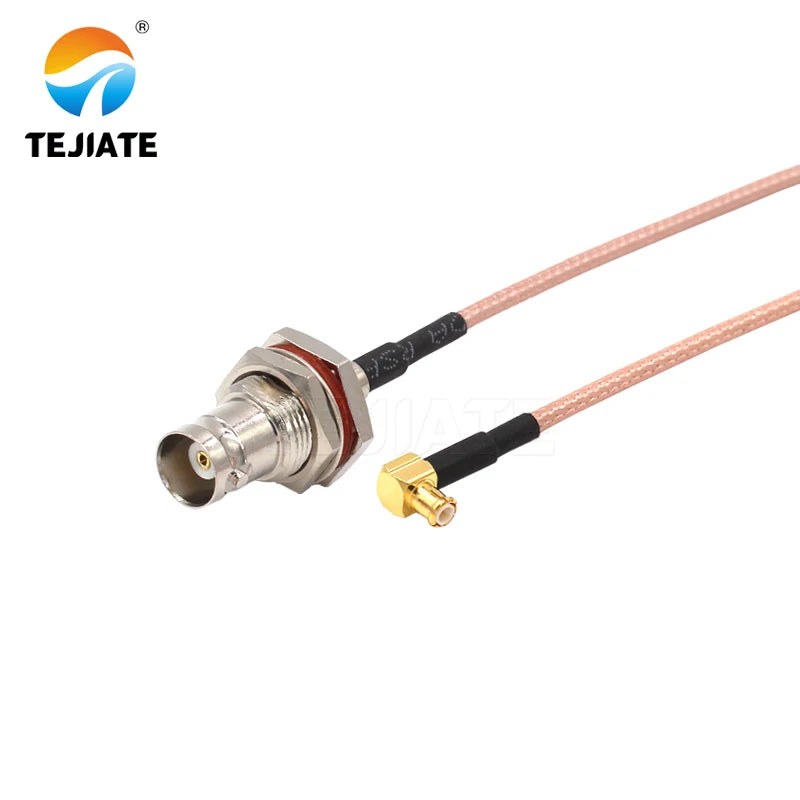 1PCS TEJIATE Adapter Cable BNC To MCX Type BNCK Convert MCXJW 8-90CM 1M 1.5M 2M Length Connector RG316 Wire