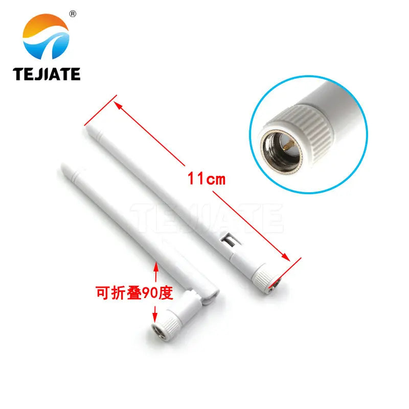 5PCS 2.4G Bendable Antenna SMA Inner Pin 11CM White/black