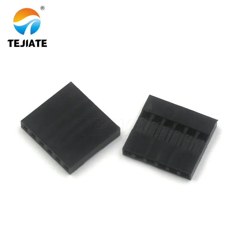 200PCS DuPont Rubber-shell  2.54mm Spacing DuPont-wire Plug  Single/Double Row 1x1/2/3/4/5/6/7/8/9/10P 2x4/5P Multiple Type