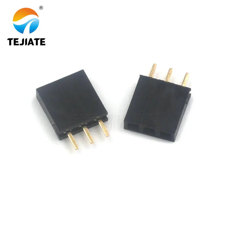 Single Row Female Header Row Female Base Pin Socket 1*2/3/4/5/6/7/8/10/12/16/20/40P Spacing 2.54MM Straight/Bent Pin