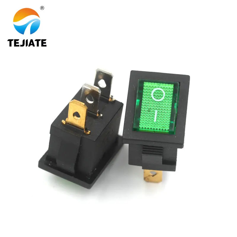 10PCS Boat-type Switch KCD1-1 Water Dispenser Ship Shaped Rocker Power Button Toggle Microswitch 3 Feet 2/3Gear