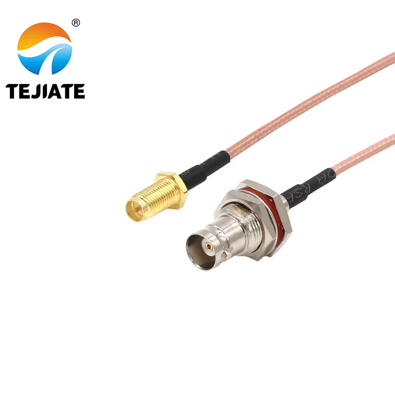 1PCS TEJIATE Adapter Cable BNC To RPSMA Type BNC-K Convert RPSMA-KY 8-90CM 1M 1.5M 2M Length Connector RG316 Wire