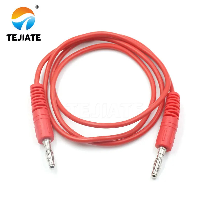 1PCS Double Header Alligator Clip Banana Plug To Alligator Clip With Wire Power Test  Wireway Connecting Line Red/Black