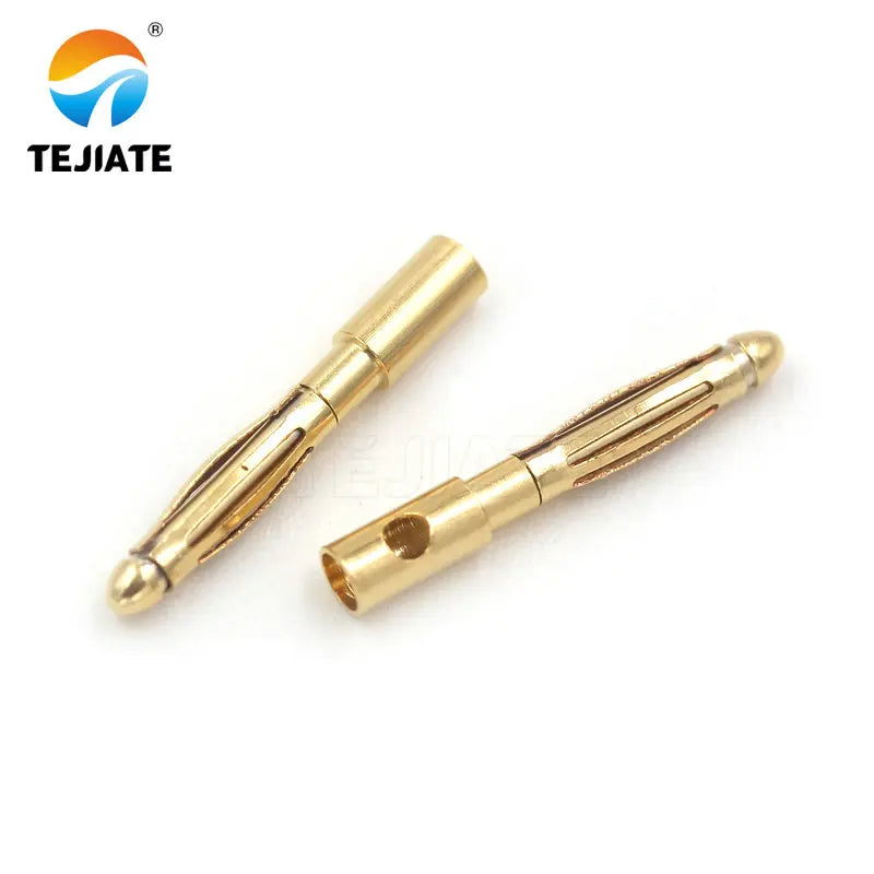 10PCS 2.0 3.5 4.0 5.5MM Banana Plug Aircraft Model 30/45/100A Gold-plated 7U Multi Axis Connector For Electric Model Motor