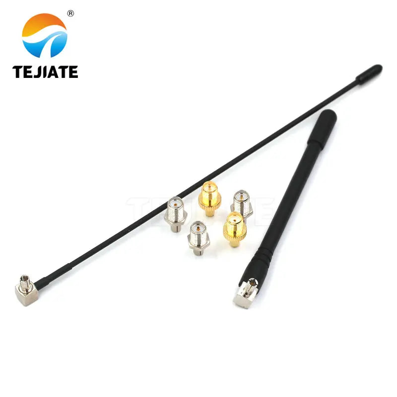 1PCS RF Coaxial Connector SMA-K-KRP-J To TS9-J  Adapter Bent Header Antenna Terminal Gold/Nickel Plated