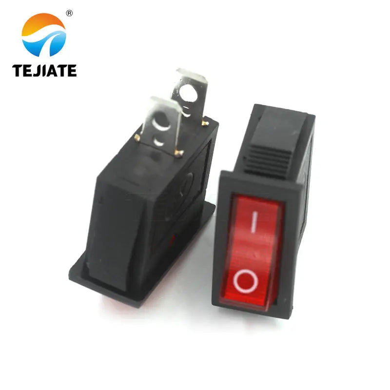 5PCS KCD3 Microswitch Electric Cooker Frying Pan Boat Type Toggle Switch Ship-type Seesaw 2/3 Feet 2/3 Gear Power Button Kit