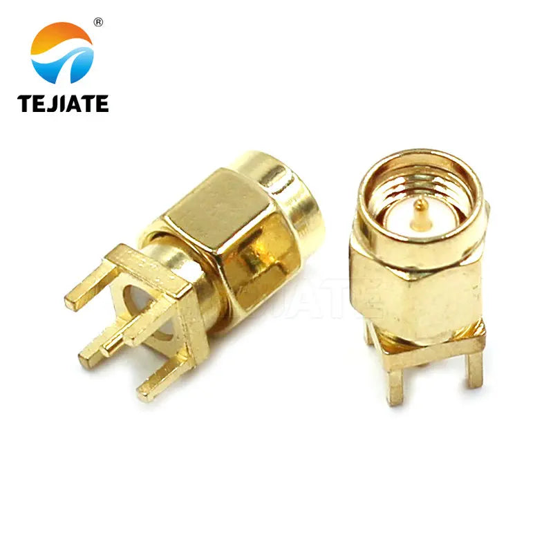 1PCS SMA-JE-JWE Antenna Base  Connector  Straight/bent Header  Square Foot Base  Adapter PCB Socket