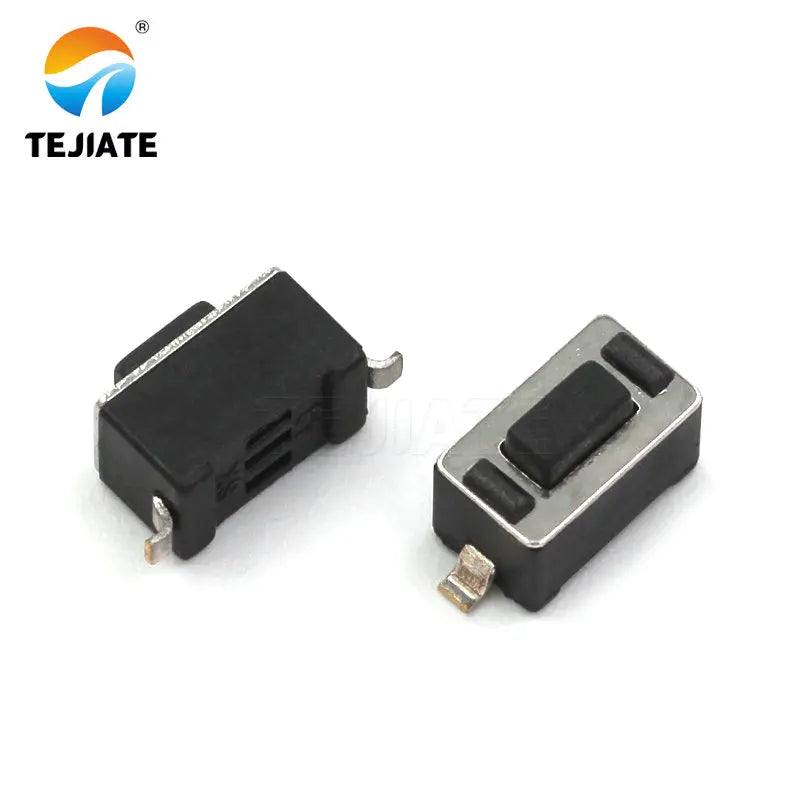 20PCS Paster-type Direct Insertion Horizontal-type 2 Feet Touch Key Microswitch Copper 2 Foot Side Press Button Switch 3*6*4.3MM