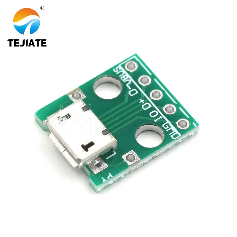 1PCS MK5P TYPE-C MINI-5P USB2.0/3.0 To DIP Adapter Board Micro USB Power Data-cable Welded Module