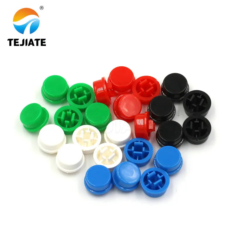 100PCS A24 Round Square Head KeyCap 12*12*7.3MM Touch/Microswitch Press-type Switch Cap