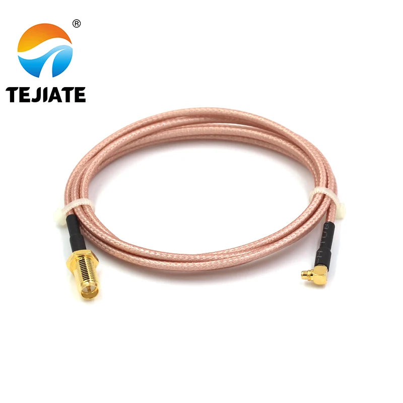 1PCS TEJIATE Adapter Cable MMCX To RPSMA Type MMCX-JW Convert RPSMA-KY 8-90CM 1M 1.5M 2M Length Connector RG316 Wire