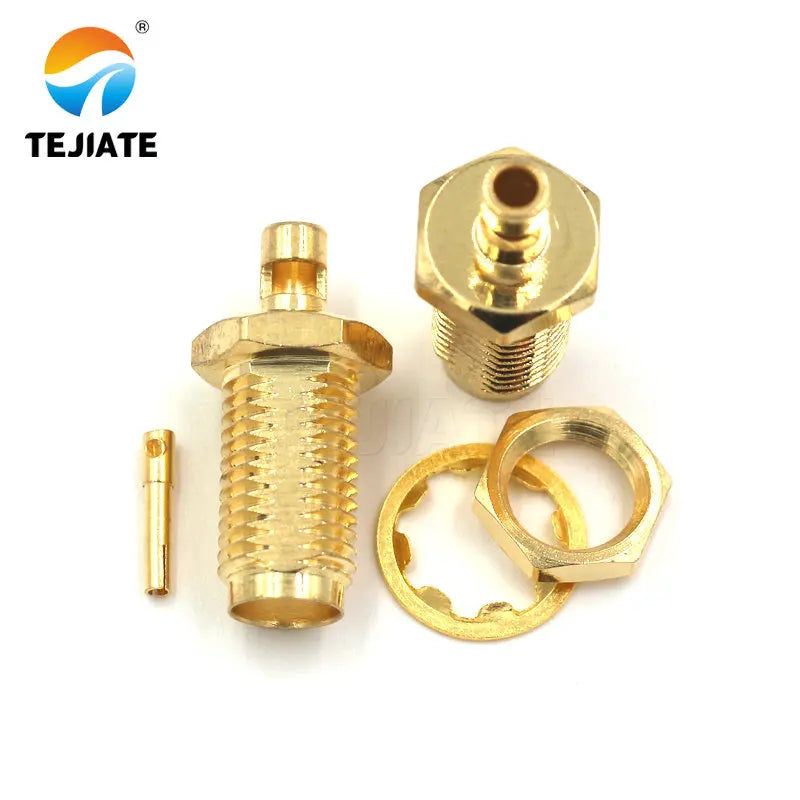 1PCS SMA-KY-J Connector PRSMA-KY Adapter Opening Type Outer Screw Inner Pin/Hole Match For RG178