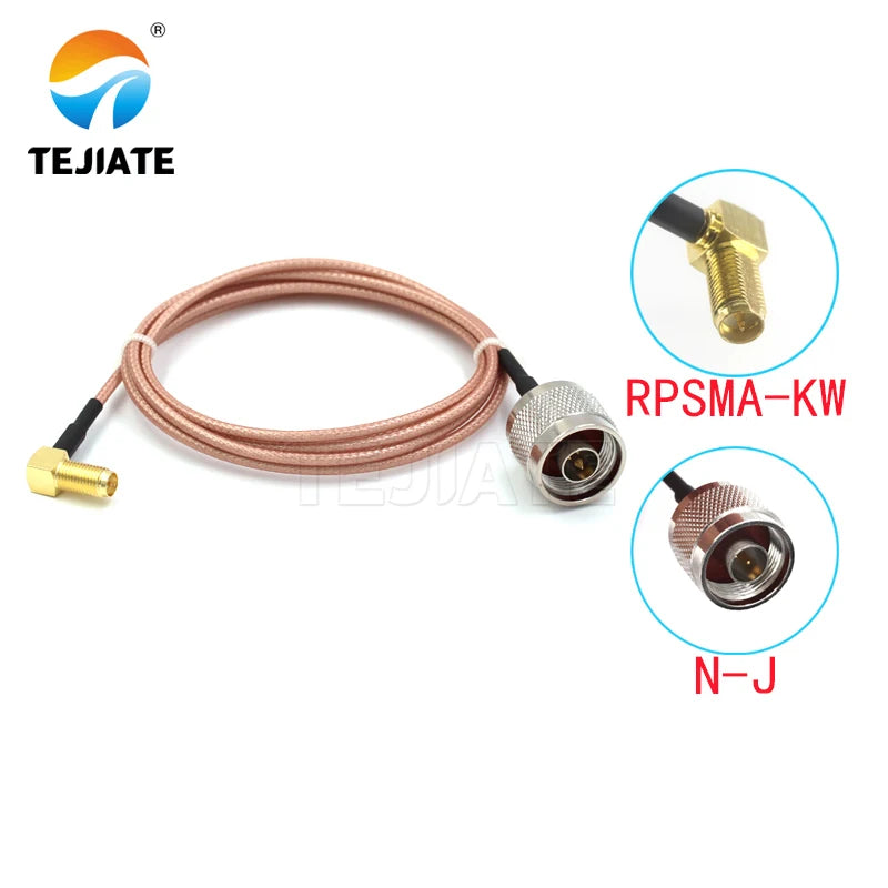 1PCS TEJIATE Adapter Cable B To SMA Type N-J Convert RPSMA-KW 8-90CM 1M 1.5M 2M Length Connector RG316 Wire