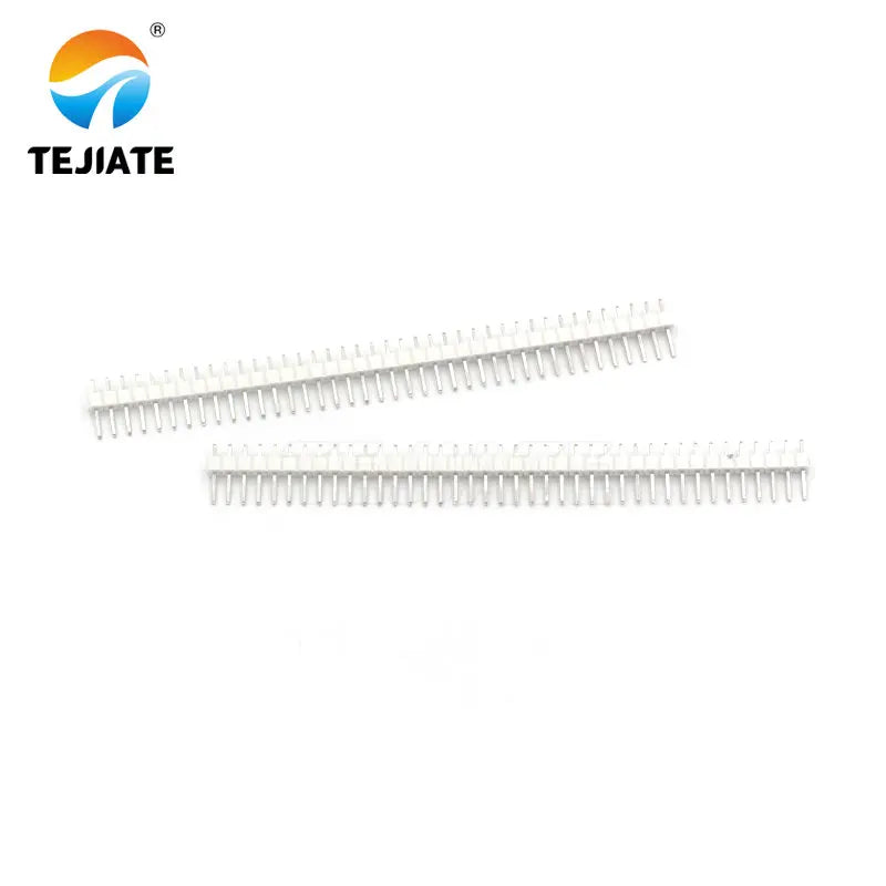 10PCS Single Row 1*40P Straight Pin Iron Foot Spacing 2.54MM Black/White/Blue/Red/Green/Yellow Plastic Connector Kit