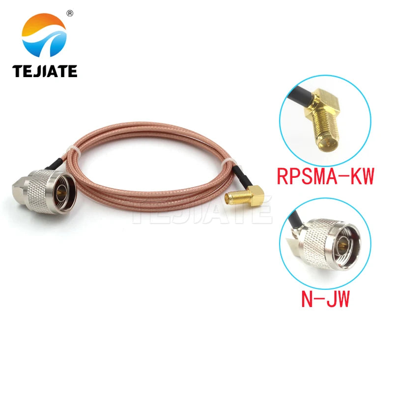 1PCS TEJIATE Adapter Cable N To SMA Type N-JW Convert RPSMA-KW 8-90CM 1M 1.5M 2M Length Connector RG316 Wire