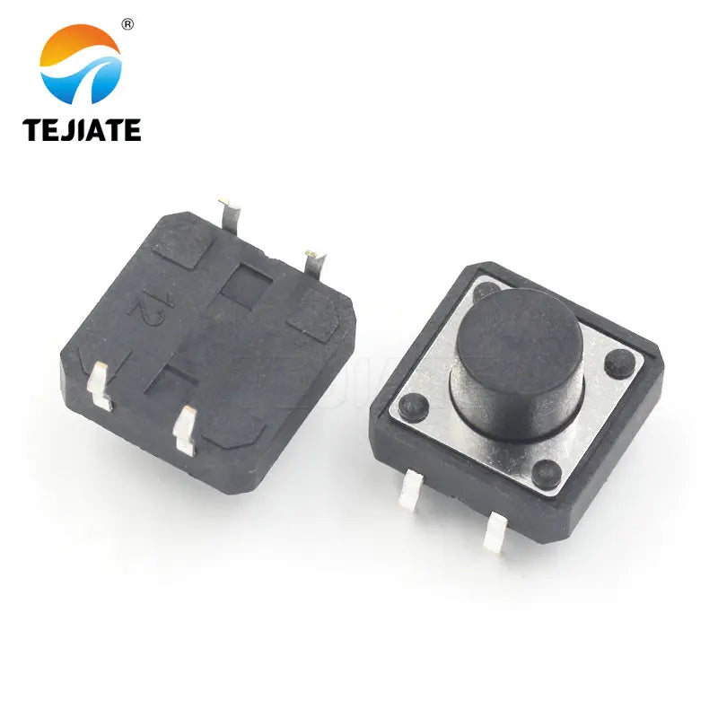 20PCS Direct-insertion Vertical 4 Legs Touch Key Microswitch Erect 4 Foot Button Switch 12*12*4.3/5/5.5/7/7.5/8/9/10/12/13/15MM