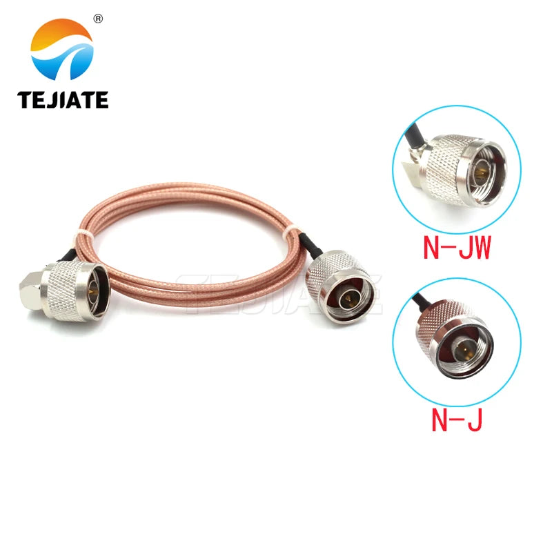 1PCS TEJIATE Adapter Cable N To N Type NJW Convert NJ 8-90CM 1M 1.5M 2M Length Connector RG316 Wire