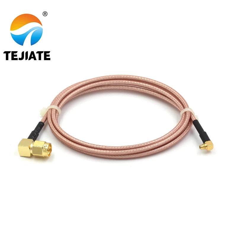 1PCS TEJIATE Adapter Cable MMCX To SMA MMCX-JW Convert SMA-JW 8-90CM 1M 1.5M 2M Length Connector RG316 Wire