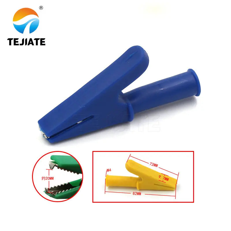 1PCS Alligator Clip Sheath Clip Small Battery Wire Power Clip Grounding Test Clip Plug Type Alligator Clip Test Line All Copper
