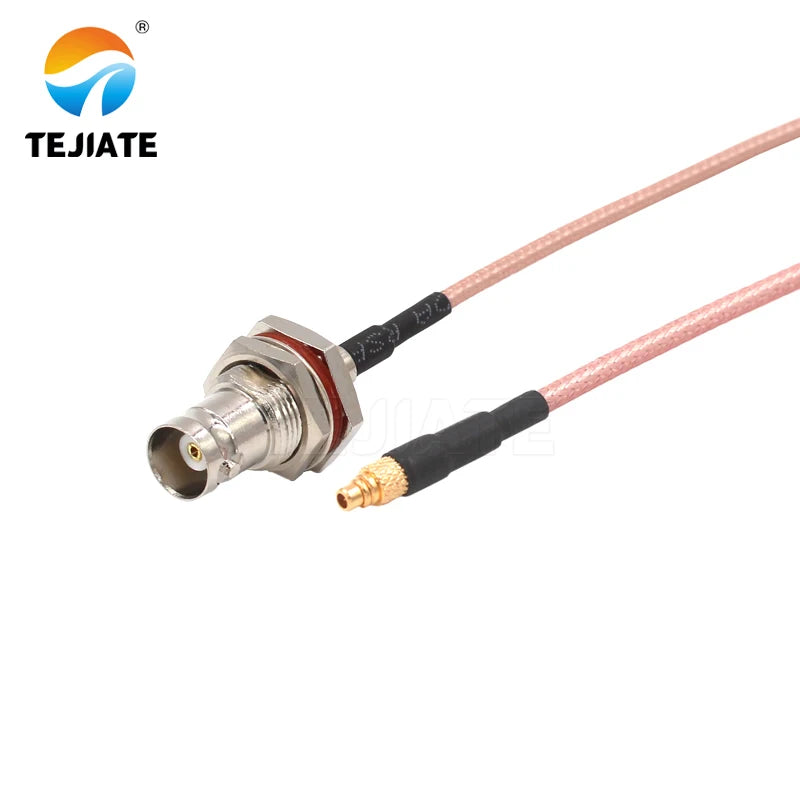 1PCS TEJIATE Adapter Cable BNC To MMCX Type BNCK Convert MMCXJ 8-90CM 1M 1.5M 2M Length Connector RG316 Wire