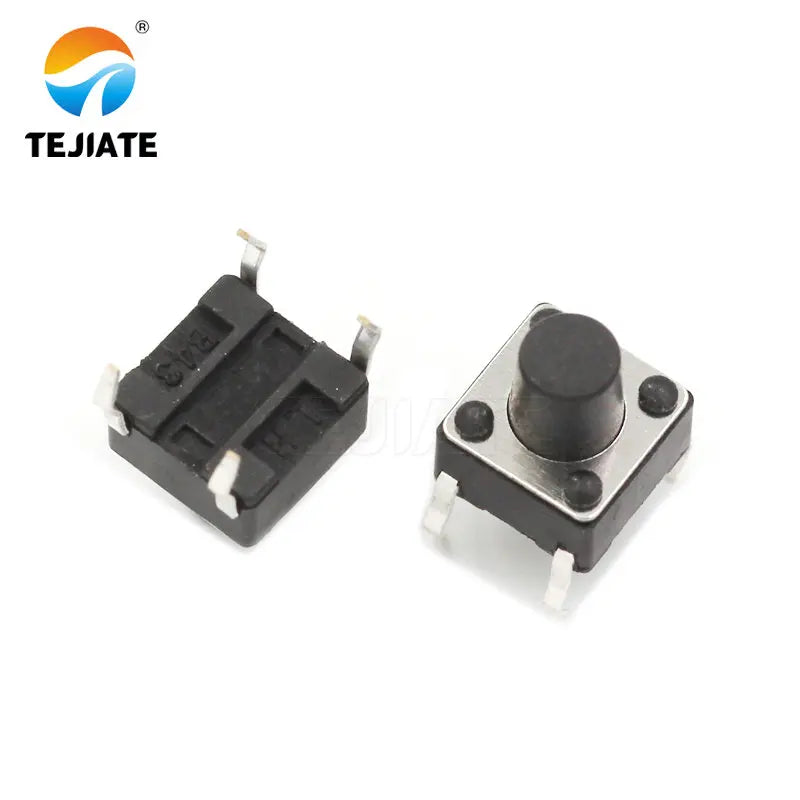 100PCS DIP Microswitch Tact Switch Press-button Switch Vertical Key Switch 6*6*4.3/4.5/5/6/7/7.5/8/9/10/11/12/13MM 4 Feet