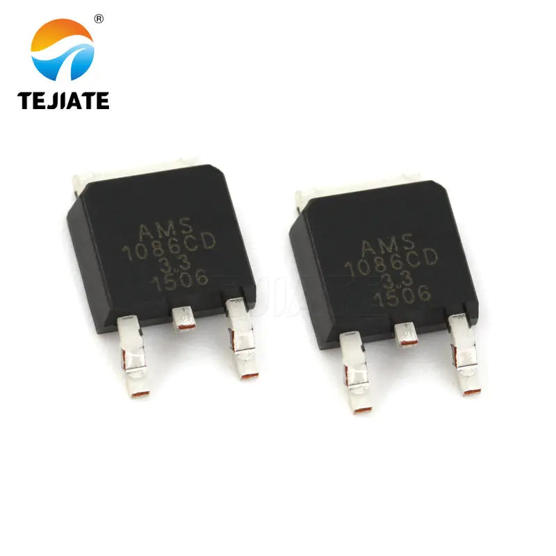 10PCS TEJIATE Power Chip AMS1086CD 3.3 Lower Voltage Stable Voltage Power IC
