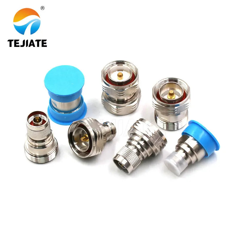 1PCS RF Adapter Double Way Connector Male/Female Header L29/DIN N/DIN N/L29 KK JK KJ  All Copper Green Product