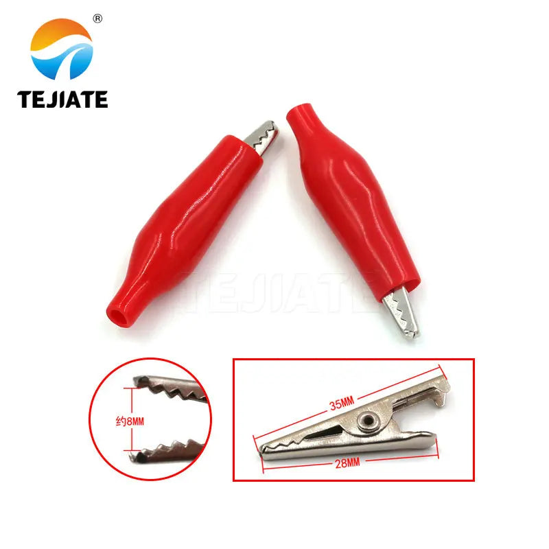 50PCS Alligator Clip Sheath Clip Small Battery Wire Power Clip Grounding Test Clip Large/Medium/Small Test Line