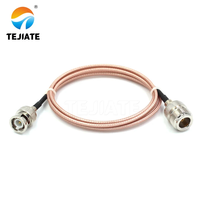 1PCS TEJIATE Adapter Cable N To BNC Type NK Convert BNCJ 8-90CM 1M 1.5M 2M Length Connector RG316 Wire