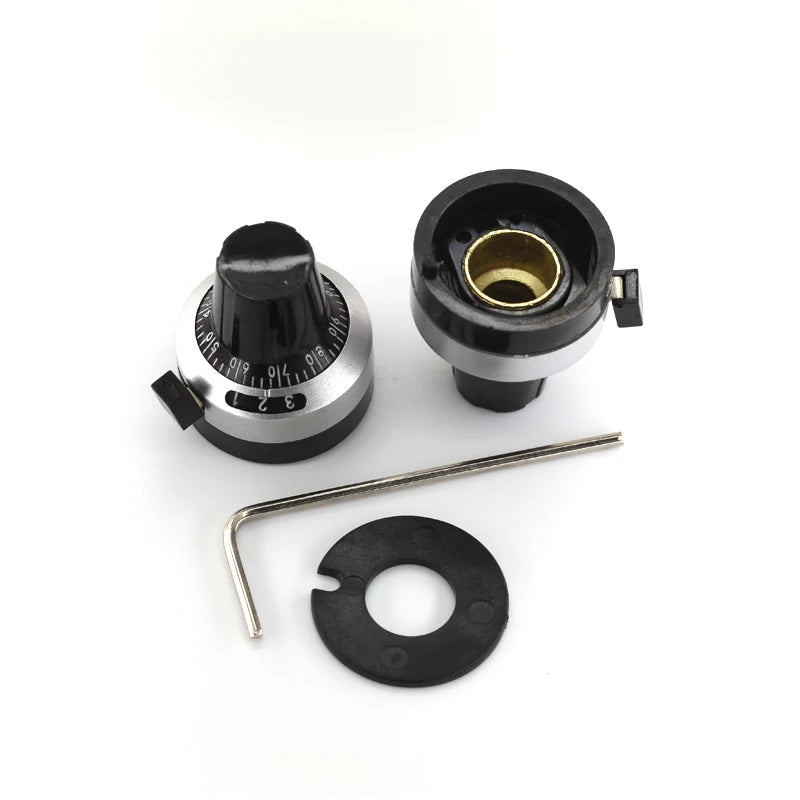 1PCS 3590S 6.35 mm precision scale knob potentiometer knob equipped with multi-turn potentiometer