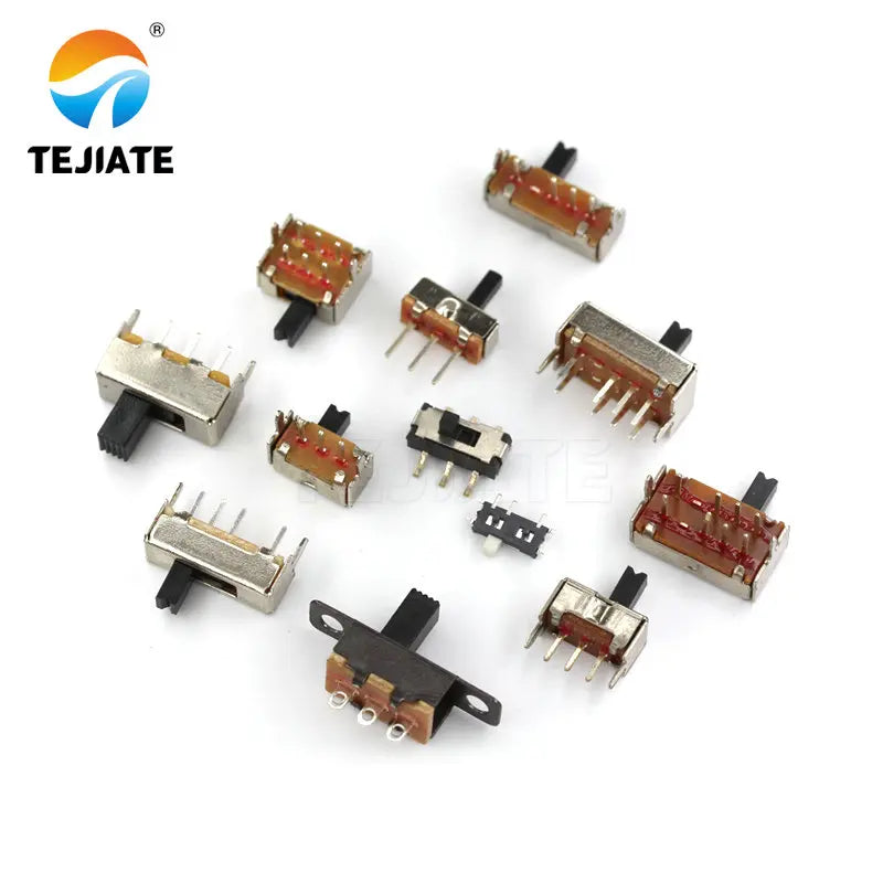 50PCS Toggle Switch MSS/SS/SK/MSK 1/2 Row Direct Insertion Horizontal  Power Microswitch Sliding 2/3gear Position Wave Band Type
