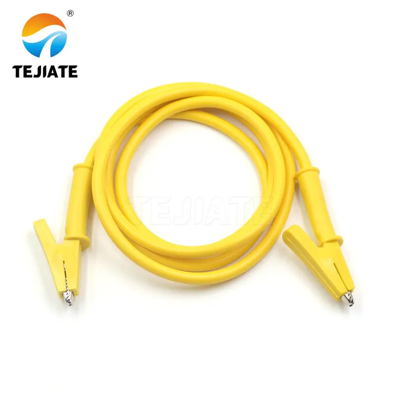 1PCS Double Header Alligator Clip Power Test Line High Voltage Experimental Wire Component