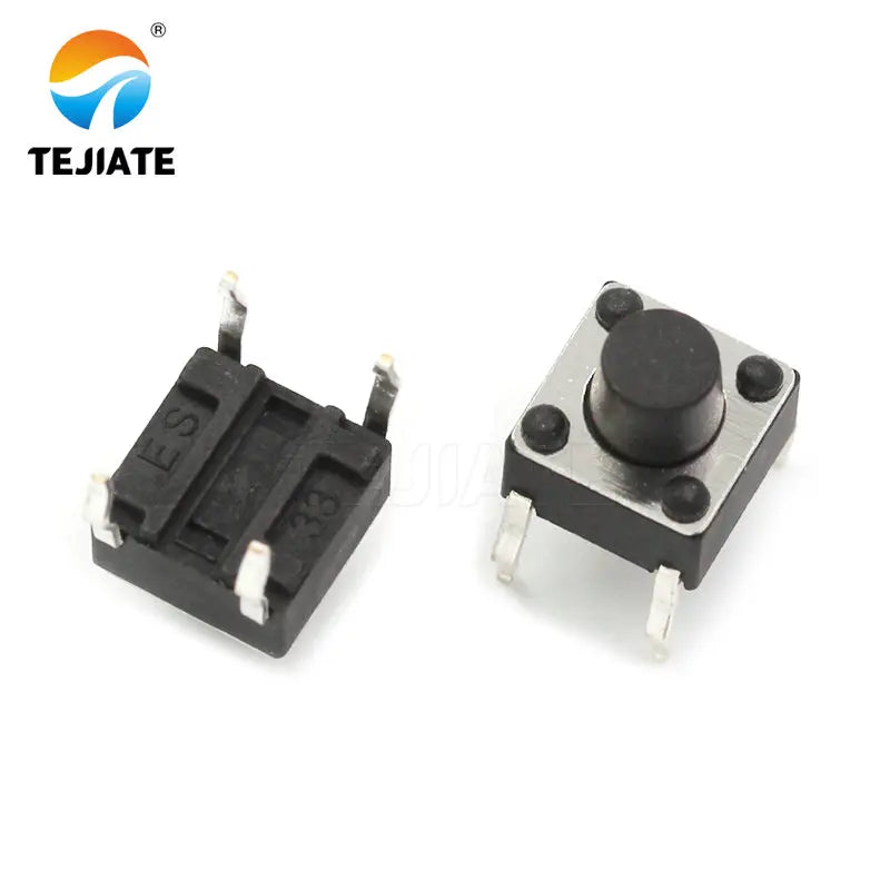 100PCS DIP Microswitch Tact Switch Press-button Switch Vertical Key Switch 6*6*4.3/4.5/5/6/7/7.5/8/9/10/11/12/13MM 4 Feet