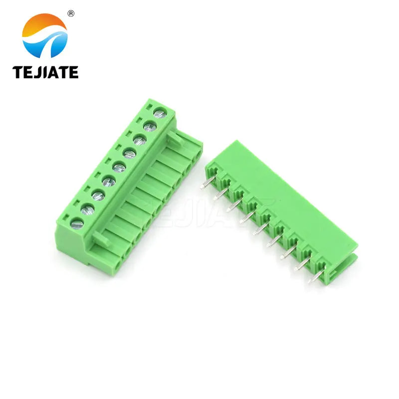 5Pairs KF2EDGK 5.08MM Plug-in Terminal PCB Connector 2/3/4/5/6/7/8/9P Straight Pin