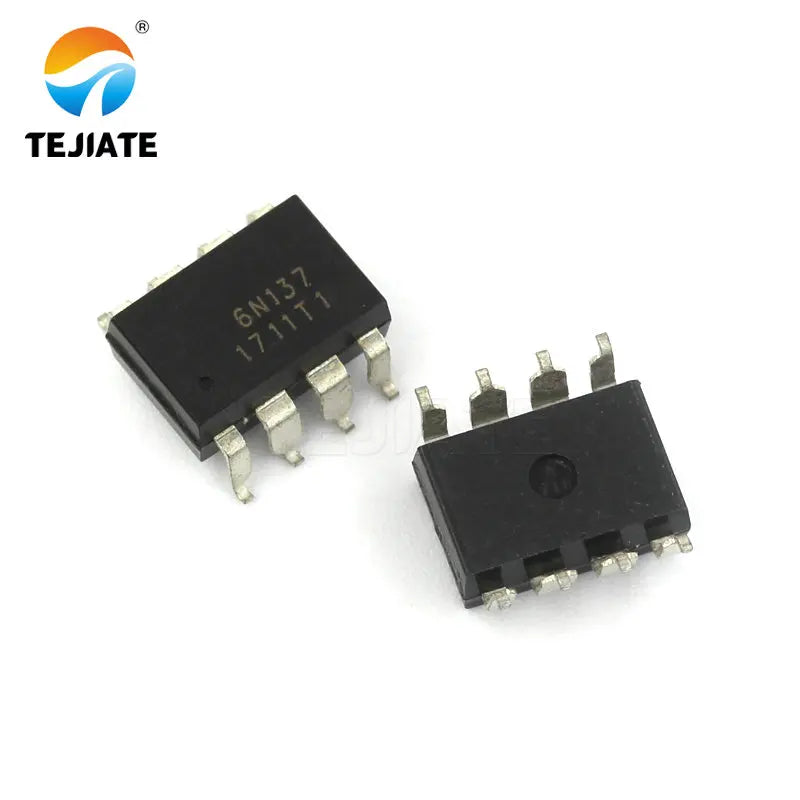 5PCS TEJIATE Optocoupler 6N135 6N136 6N137 High-speed Transistor Photoelectric Output Optical Isolator