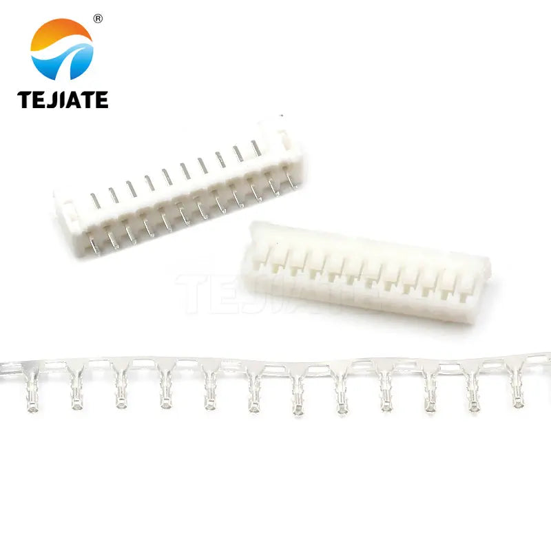 50PCS PH2.0MM Connector 2/3/4/5/6/7/8/9/10/12P Adapter Ternimal Straight Pin Base+Plug+Reed