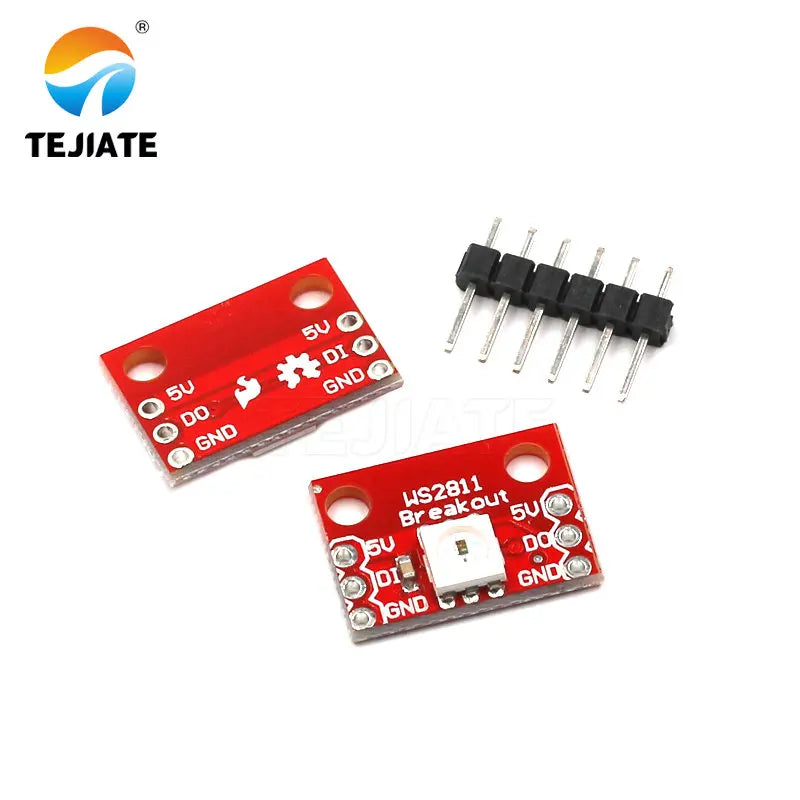 1PCS WS2812B 5050 RGB LED Built In Color Function Drive 16/24Bit Magic Light Development Board Module Lattice Modular Kit