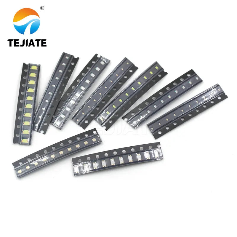 100pcs 0402 0603 0805 1206 smd led Red Yellow Green White Blue Orange light emitting diode Water Clear LED Light Diode Set