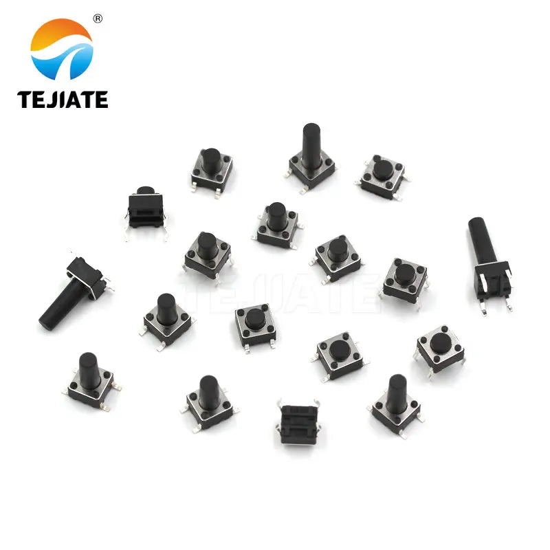 100PCS Patch DIP Microswitch Tact Switch Press Button Switch Key Switch 6*6*4.3/4.5/5/6/7/8/9/10/11/12/13/14MM 4 legs