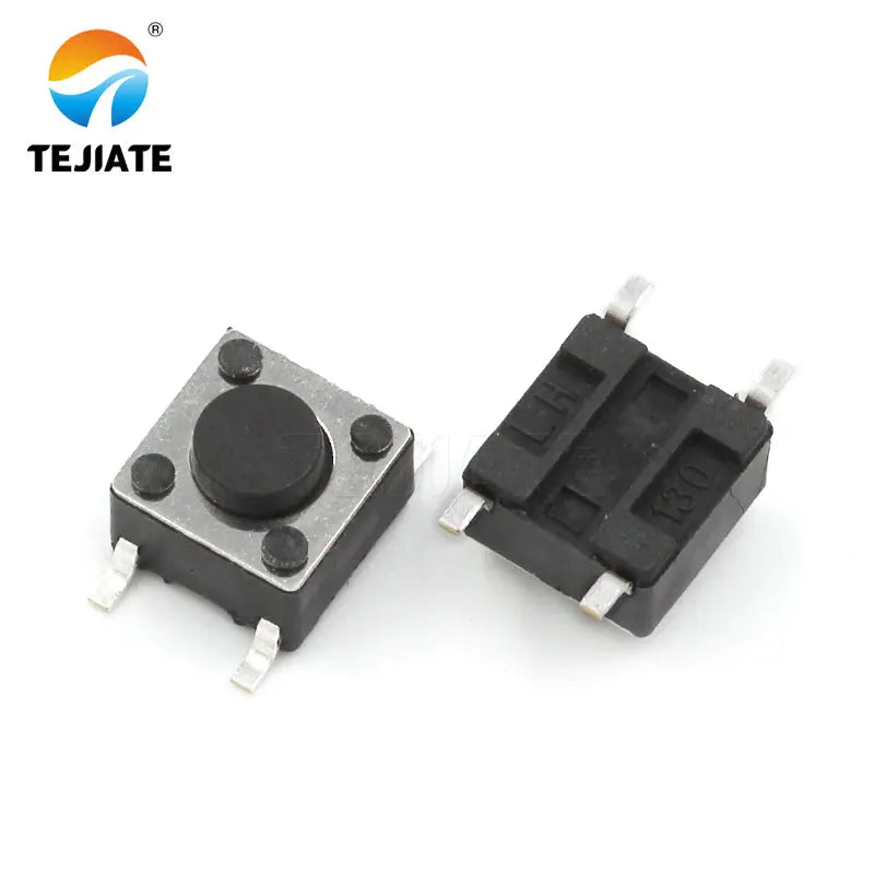 50PCS Patch DIP Microswitch Tact Switch Press Button Switch Key Switch 6*6*4.3/4.5/5/6/7/8/9/10/11/12/13/14MM 4 legs