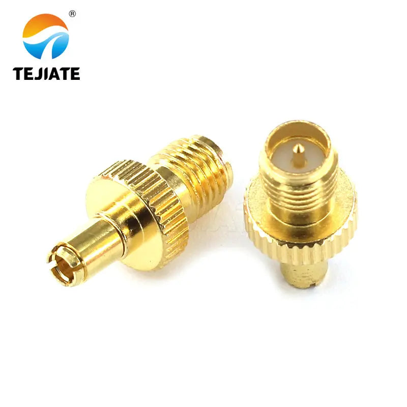 1PCS RF Coaxial Connector SMA-K-KRP-J To TS9-J  Adapter Bent Header Antenna Terminal Gold/Nickel Plated