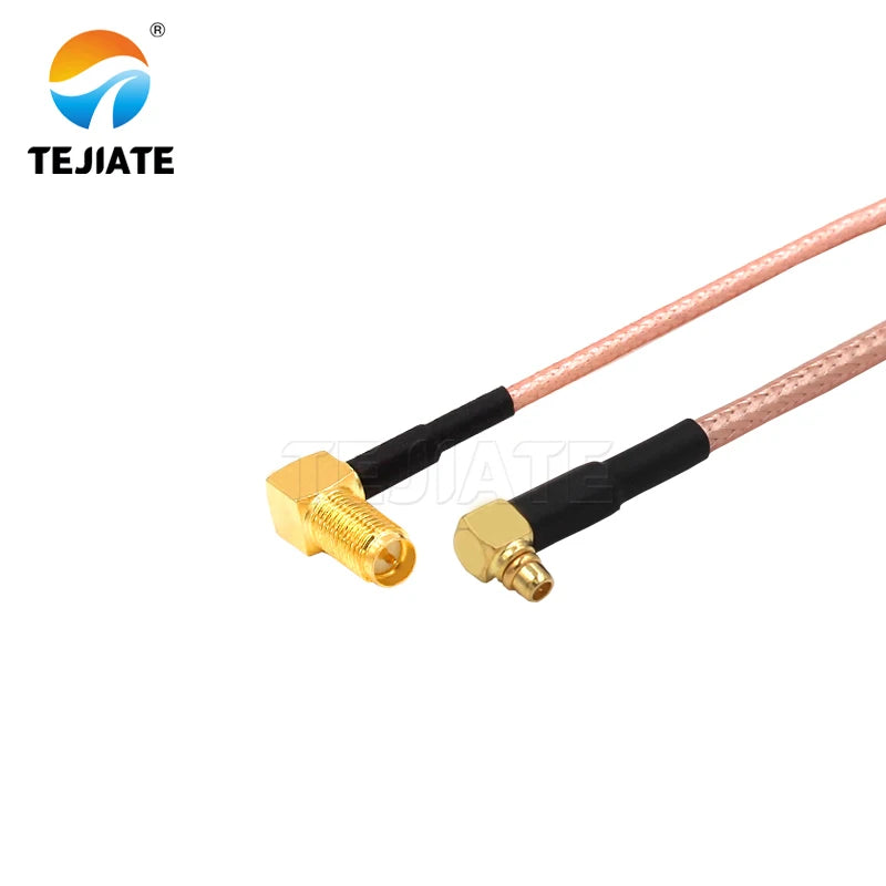 1PCS TEJIATE Adapter Cable MMCX To RPSMA Type MMCX-JW Convert RPSMA-KW 8-90CM 1M 1.5M 2M Length Connector RG316 Wire