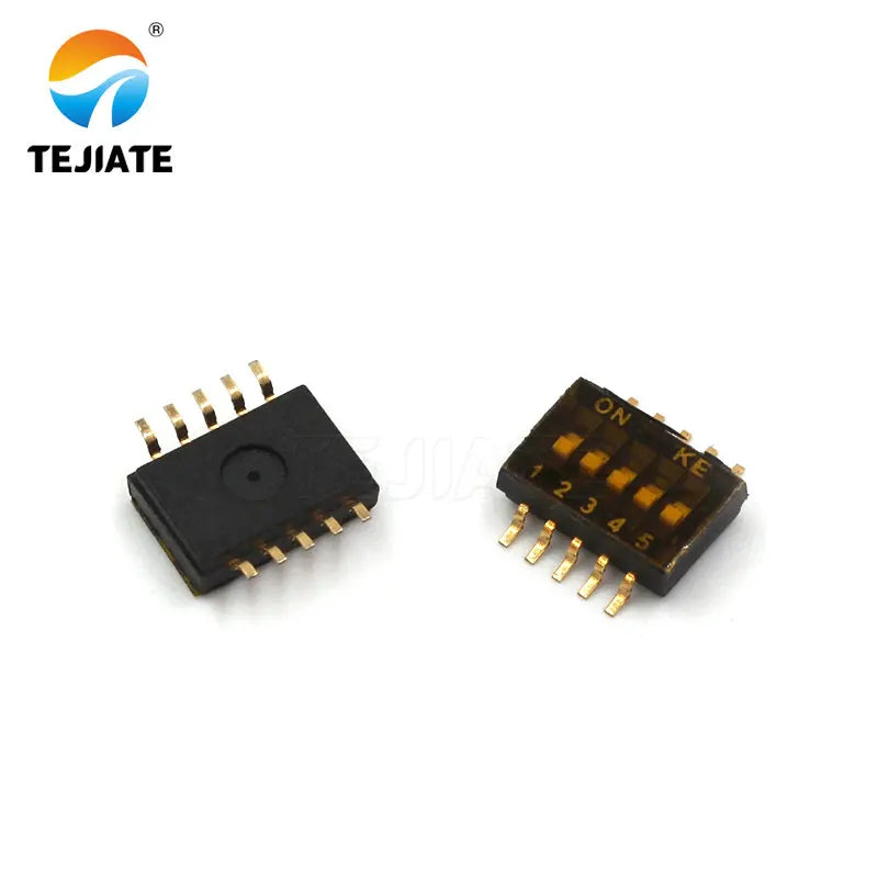 2PCS Toggle Switch Patch Up Pulling DIP Snap 1.27MM 2/4/5/6/8/10P Black Dial Address ON / OFF